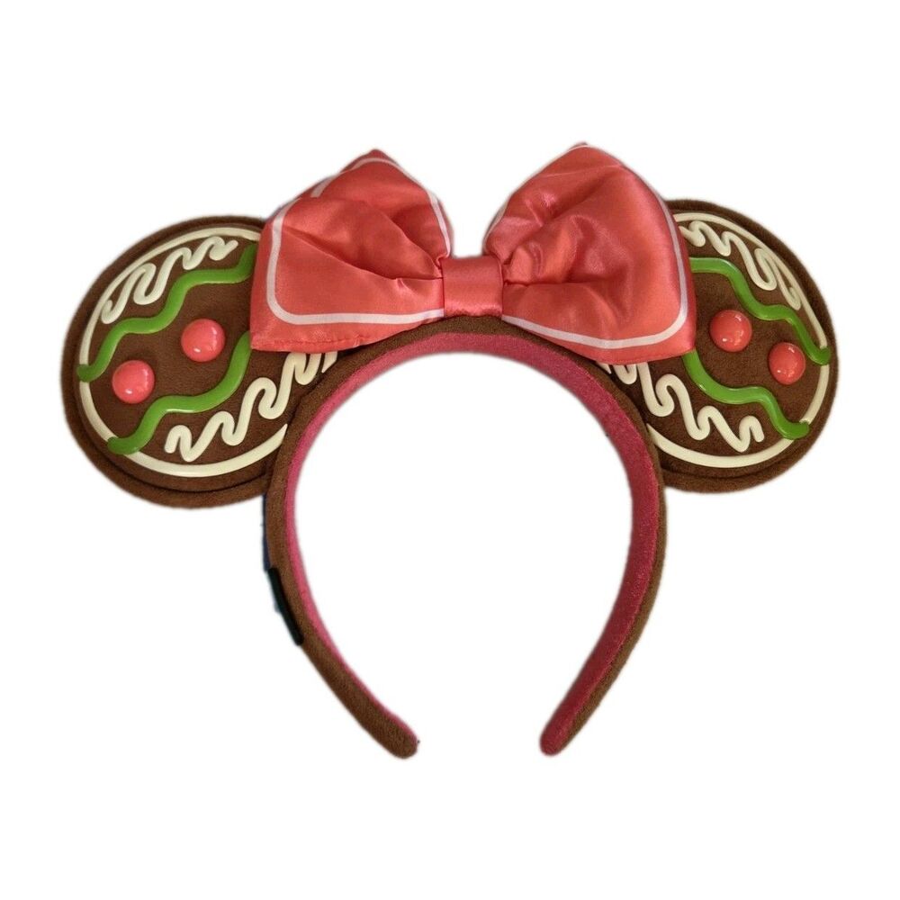 2024 Disney Parks Disney Eats Holiday Gingerbread Minnie Mouse Ears Headband NWT